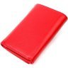 Червоний жіночий гаманець у три складення з натуральної шкіри Tony Bellucci (2422038) - 2