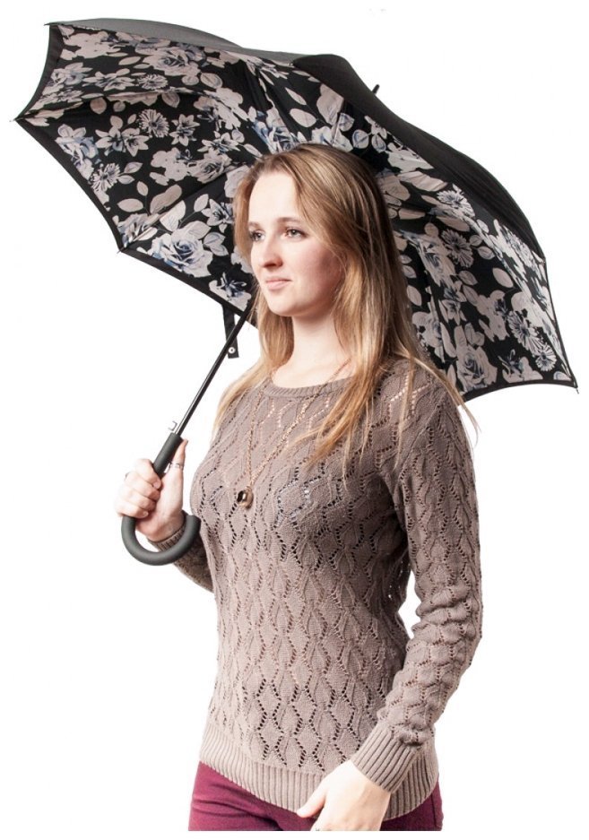 Зонт-трость женский Fulton Bloomsbury-2 L754-028148 Mono Floral (Принт цветы) 94455 modnotak фото №11