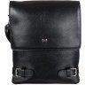 Многофункциональная мужская сумка-планшет из натуральной кожи черного окраса DESISAN (19193) - 1