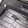 Черная мужская сумка-барсетка с ручкой из фактурной кожи под крокодила KARYA (2420941) - 6