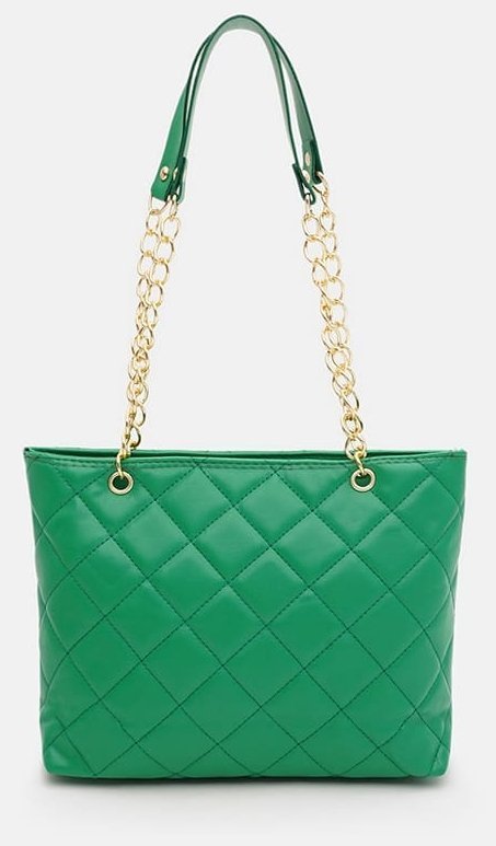 Стёганая женская сумка из качественного кожзама Monsen 94655 зеленого цвета фото №3 Стёганая женская сумка из качественного кожзама Monsen 94655 зеленого цвета modnotak фото №3