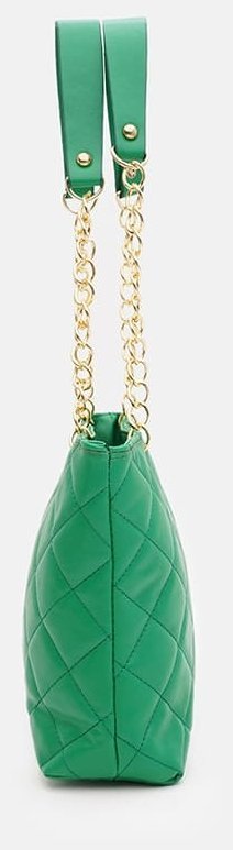 Стёганая женская сумка из качественного кожзама Monsen 94655 зеленого цвета фото №4 Стёганая женская сумка из качественного кожзама Monsen 94655 зеленого цвета modnotak фото №4