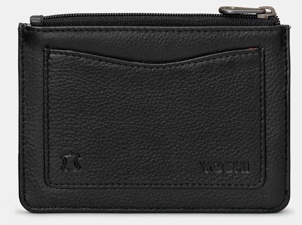 Женский кожаный кошелек Yoshi Y1321 (черный с принтом подсолнухи) 94955 modnotak фото №2