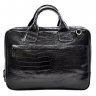 Ділова стильна сумка зі шкіри під фактуру крокодила - DESISAN (11591) - 2