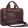 Урожай чоловіча сумка коричневого кольору для документів та ноутбука Tiding Bag (21196) - 1