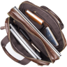 Урожай чоловіча сумка коричневого кольору для документів та ноутбука Tiding Bag (21196) - 2