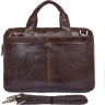 Винтажная мужская сумка коричневого цвета для документов и ноутбука Tiding Bag (21196) - 7