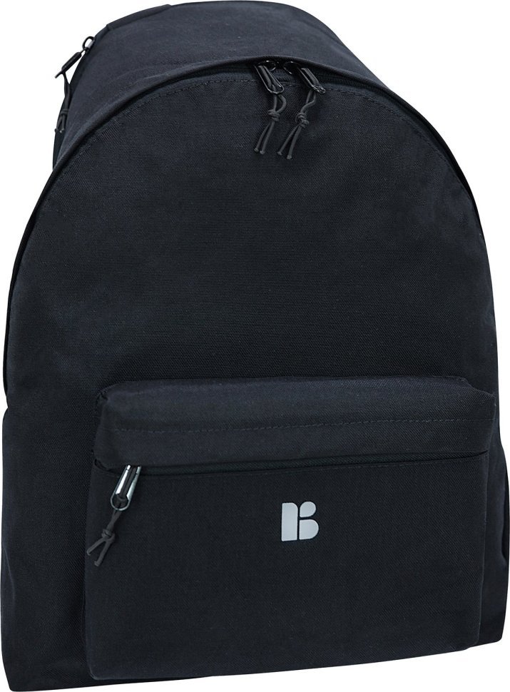 Черный мужской городской рюкзак из текстиля с карманом под ноутбук 18 дюймов Bagland (55655)