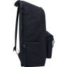 Чорний чоловічий міський рюкзак з текстилю з кишенею під ноутбук 18 дюймів Bagland (55655) - 3