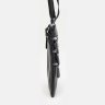 Тонкая мужская недорогая кожаная сумка-планшет черного цвета Keizer (19360) - 4