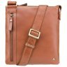 Светло-коричневая мужская плечевая сумка из натуральной кожи Visconti Taylor 77355 - 1
