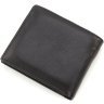 Мужское портмоне из натуральной кожи черного цвета на магните ST Leather 1767455 - 3