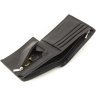 Чоловічий портмоне з натуральної шкіри чорного кольору на магніті ST Leather 1767455 - 7