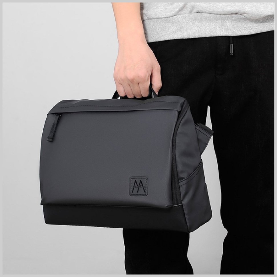 Мужская текстильная сумка-мессенджер формата А4 - Confident 77455