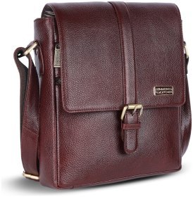 Міська чоловіча сумка планшет із натуральної шкіри через плече Hammonds Flycatcher SB1164 коричневий 108055