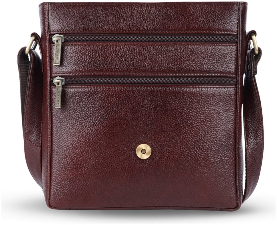 Городская мужская сумка планшет из натуральной кожи через плечо Hammonds Flycatcher SB1164 коричневый 108055 modnotak фото №2