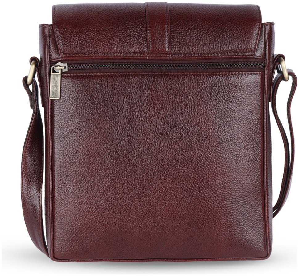 Городская мужская сумка планшет из натуральной кожи через плечо Hammonds Flycatcher SB1164 коричневый 108055 modnotak фото №3