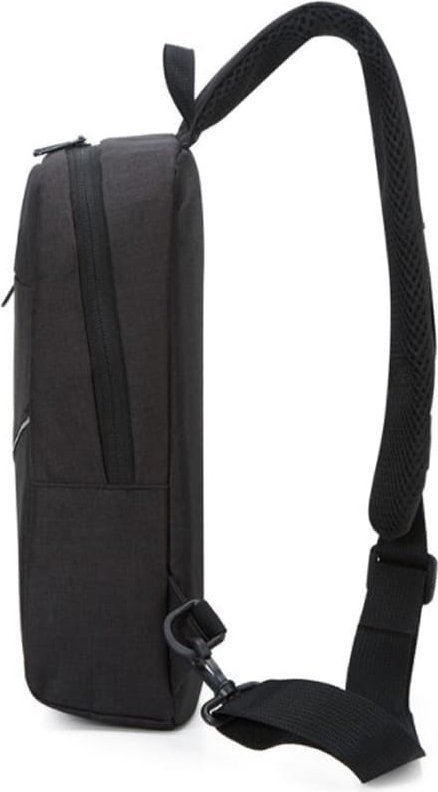 Мужская сумка-слинг вертикального типа из черного текстиля Monsen (22115)