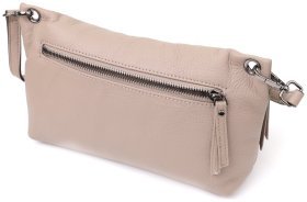 Стильная городская женская сумка из кожи через плечо серого цвета Vintage 98155