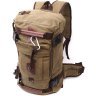 Чоловічий оливковий рюкзак-трансформер великого розміру із щільного текстилю Vintage 2422158 - 1