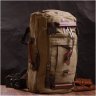 Чоловічий оливковий рюкзак-трансформер великого розміру із щільного текстилю Vintage 2422158 - 8