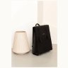 Женский классический кожаный рюкзак черного цвета с клапаном BlankNote Blackwood 78655 - 3