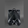 Класичний жіночий шкіряний рюкзак чорного кольору з клапаном BlankNote Blackwood 78655 - 4
