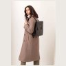 Женский классический кожаный рюкзак черного цвета с клапаном BlankNote Blackwood 78655 - 8