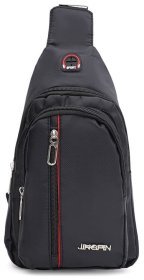 Практичная мужская сумка слинг из качественного текстиля Monsen 89255 Черный
