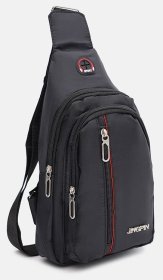 Практичная мужская сумка слинг из качественного текстиля Monsen 89255 Черный