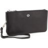 Просторий гаманець-клатч з натуральної шкіри в чорному кольорі ST Leather (15330)