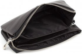 Просторный кошелек-клатч из натуральной кожи в черном цвете ST Leather (15330) - 2