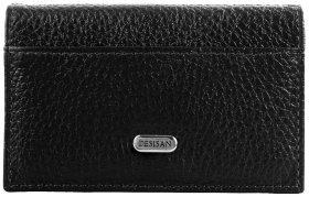 Компактная обложка для документов из натуральной кожи флотар Desisan 80156 черного цвета