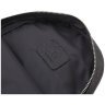 Чорна чоловіча сумка-слінг з італійської шкіри з вираженою фактурою Grande Pelle 70756 - 10