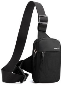 Мужская сумка рюкзак из качественного текстиля Confident 90756 Черная