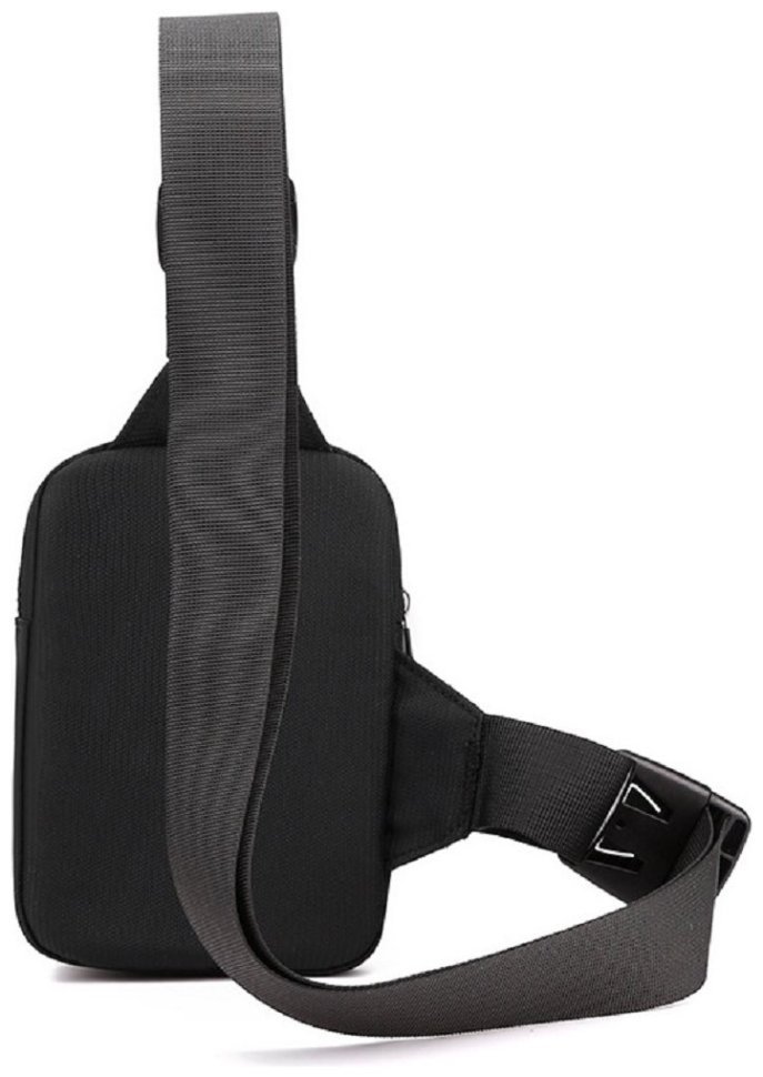 Чоловіча сумка рюкзак з якісного текстилю Confident 90756 Чорна modnotak фото №3