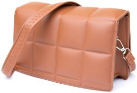 Женская сумка кросбоди из кожзаменителя коричневого цвета Vintage Style 91056