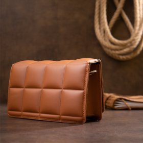 Женская сумка кросбоди из кожзаменителя коричневого цвета Vintage Style 91056
