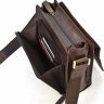Вінтажна сумка-месенджер з натуральної шкіри коричневого кольору VINTAGE STYLE (14574) - 4