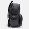 Вместительный мужской рюкзак из черного кожзама Monsen 71756 - 3