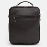 Мужская сумка-барсетка среднего размера из натуральной коричневой кожи Ricco Grande 71856 - 4