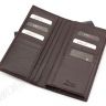 Фирменный мужской бумажник коричневого цвета KARYA (18060) - 3
