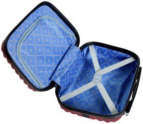 Дорожная пластиковая косметичка Costa Brava бордового цвета Vip Collection 102456