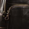 Кожаный рюкзак через одно плечо коричневого цвета VINTAGE STYLE (14858) - 8