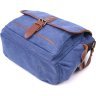 Мужская горизонтальная текстильная сумка насыщенного синего цвета Vintage (2421250) - 3