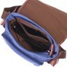 Мужская горизонтальная текстильная сумка насыщенного синего цвета Vintage (2421250) - 4