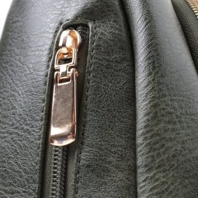 Женская слинг-сумка через плечо из экокожи в зеленом цвете Vintage 22756