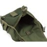 Текстильна тактична військова сумка-слінг через плече в оливковому кольорі - MILITARY STYLE (21964) - 8