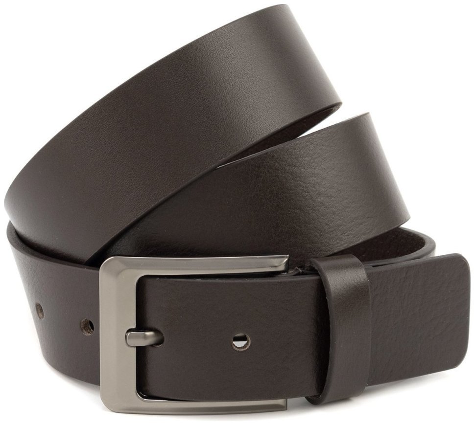 Широкий под джинсы ремень из итальянской натуральной кожи Gherardini 45048 темно-коричневый фото №1 Широкий под джинсы ремень из итальянской натуральной кожи Gherardini 45048 темно-коричневый modnotak фото №1