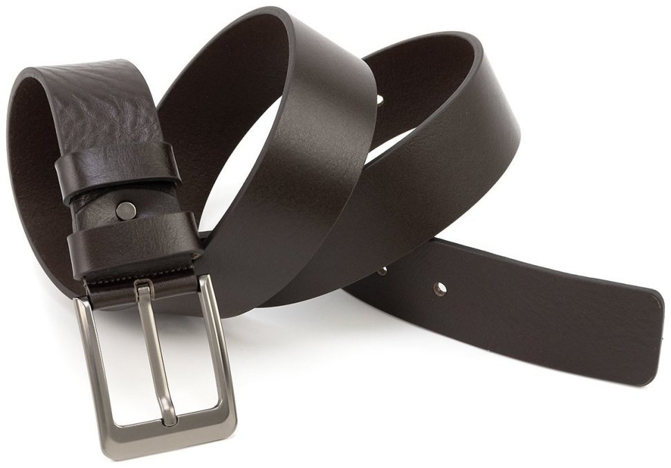 Широкий под джинсы ремень из итальянской натуральной кожи Gherardini 45048 темно-коричневый фото №3 Широкий под джинсы ремень из итальянской натуральной кожи Gherardini 45048 темно-коричневый modnotak фото №3